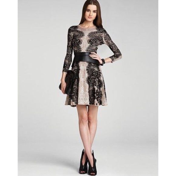 BCBGMaxAzria Dresses & Skirts - BCBGMaxAzria Alma Lace Sweater Jacquard Dress